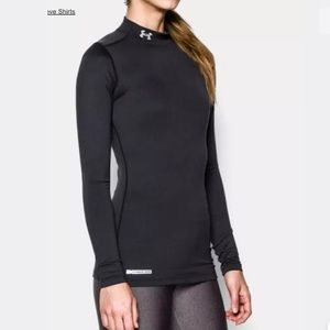 Lot of 2 Under Armour UA cold gear mock neck top